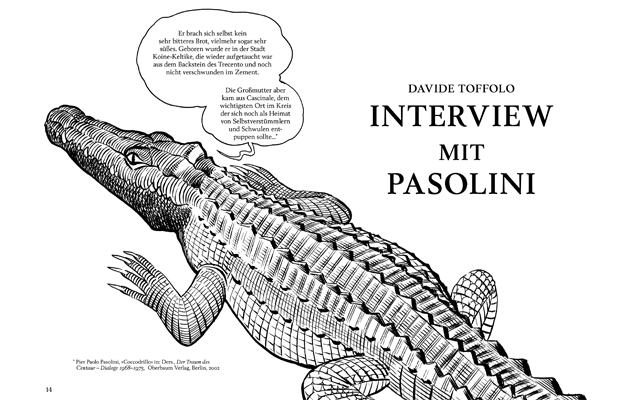 Interview mit Pasolini ©Davide Toffolo