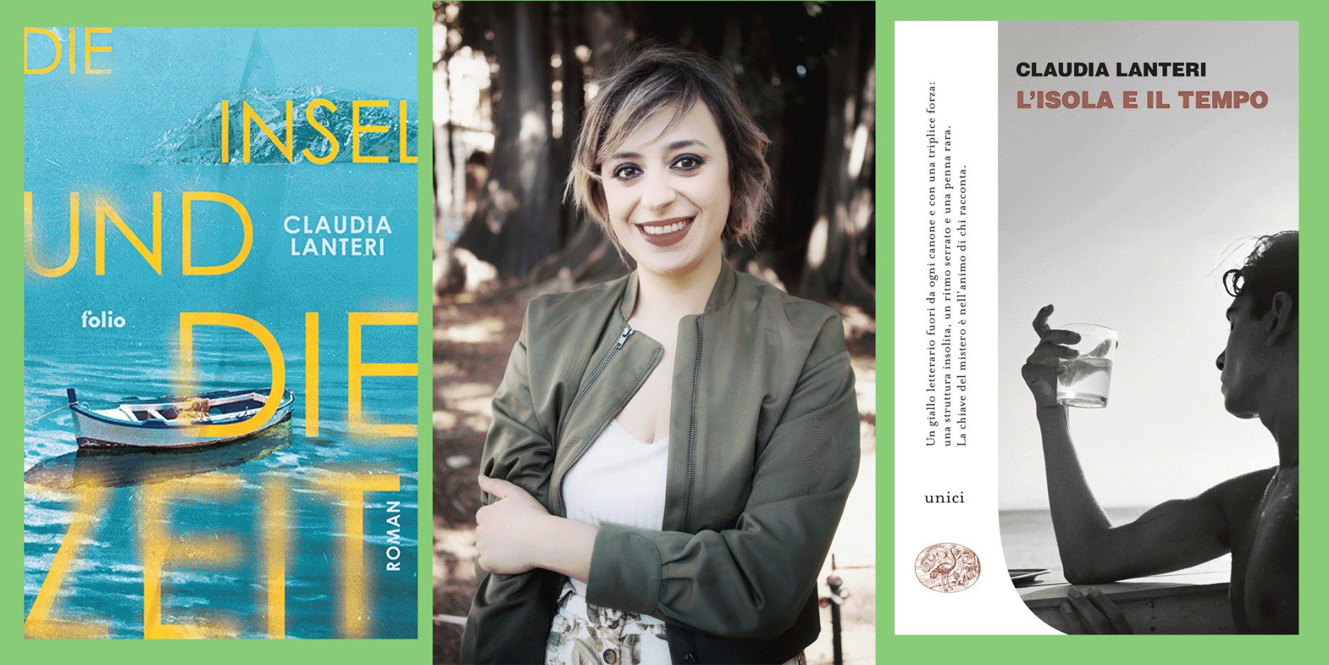 sabato 6 settembre: incontro con l'autrice Claudia Lanteri