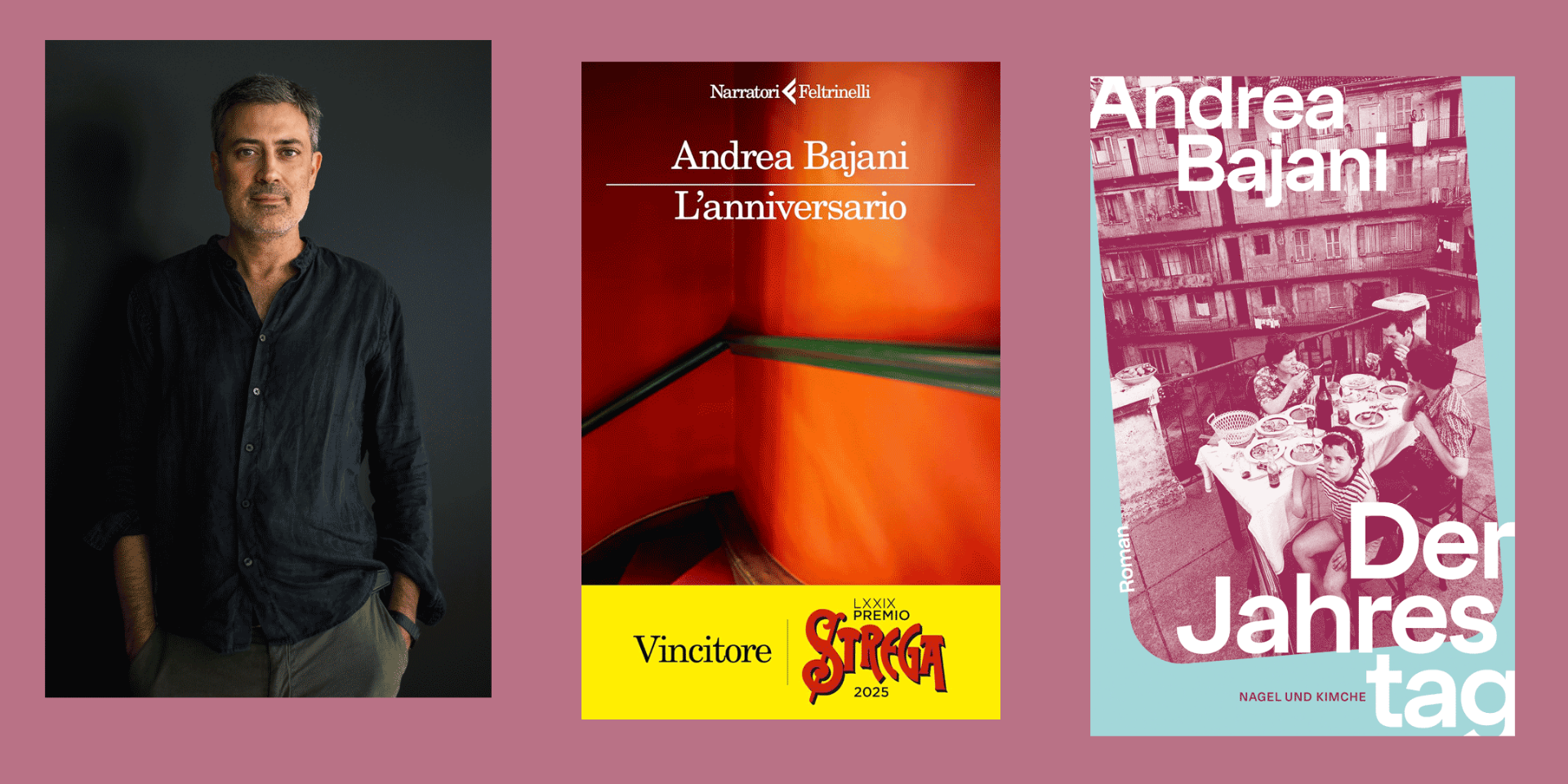giovedì 16 ottobre in Istituto: Andrea Bajani, vincitore del Premio Strega 2025, presenta suo romanzo "L'anniversario"