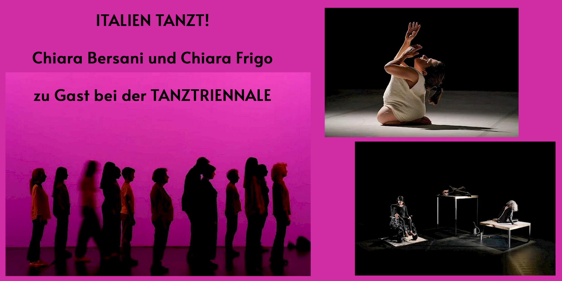 L’ITALIA BALLA! Chiara Bersani e Chiara Frigo presenti al festival TANZTRIENNALE