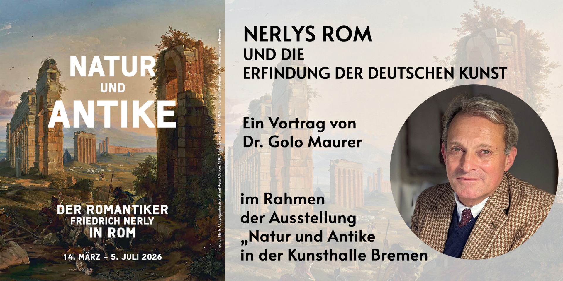 La Roma di Friedrich Nerly e l’invenzione dell’arte tedesca (evento a Brema)